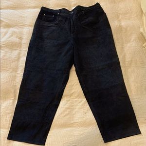 Men’s black suede jeans size 40/30
